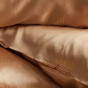 NEW AVOCADO SILK 1 QUEEN PILLOWCASE IN Machiatto